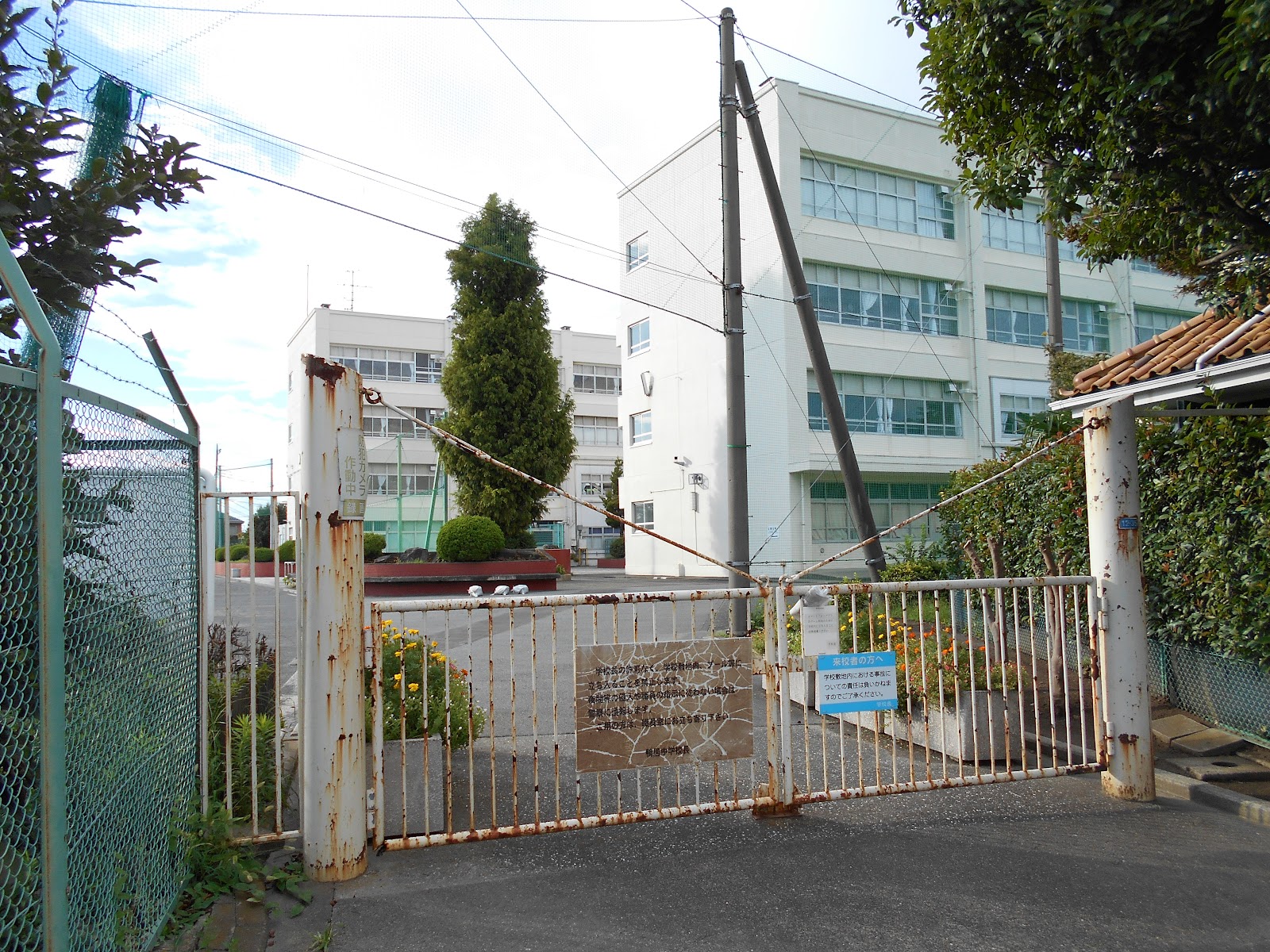 鴨居中学校の写真